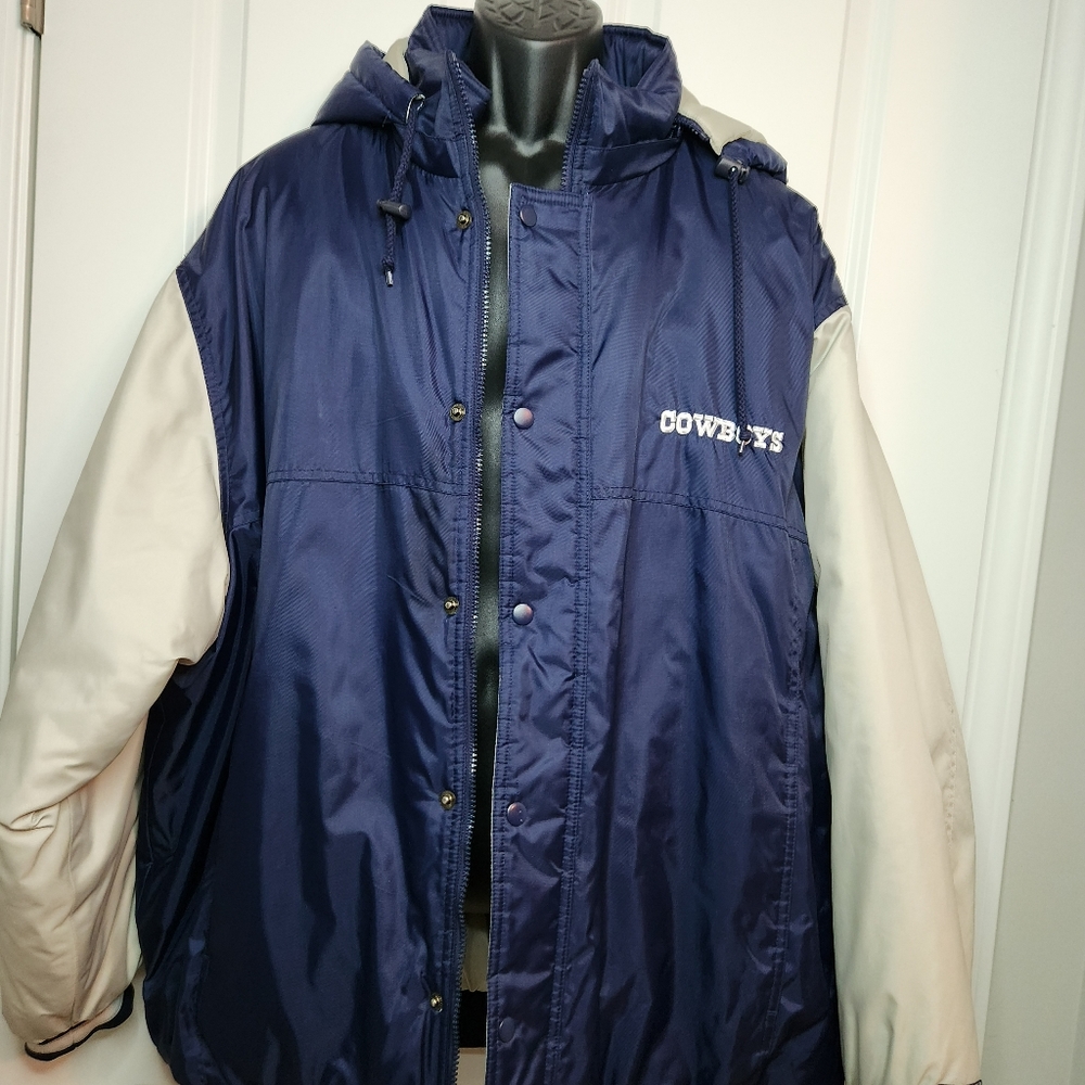 Dallas Cowboys Full Zip Coat Sz XXL - Picture 3 of 10